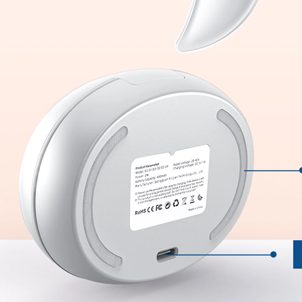 Massaggiatore per occhi a luce rossa da 660 nm con dispositivo per la cura degli occhi antietà EMS Riduce le borse e le occhiaie Cuscinetti portatili per il ringiovanimento degli occhi