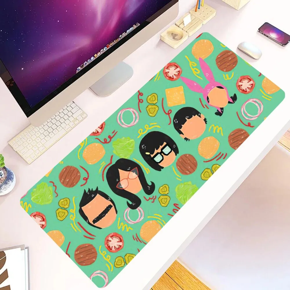 Cartoon B-Bob s Burgers Mousepad Large Gaming Compute Gamer PC Keyboard Mouse Mat