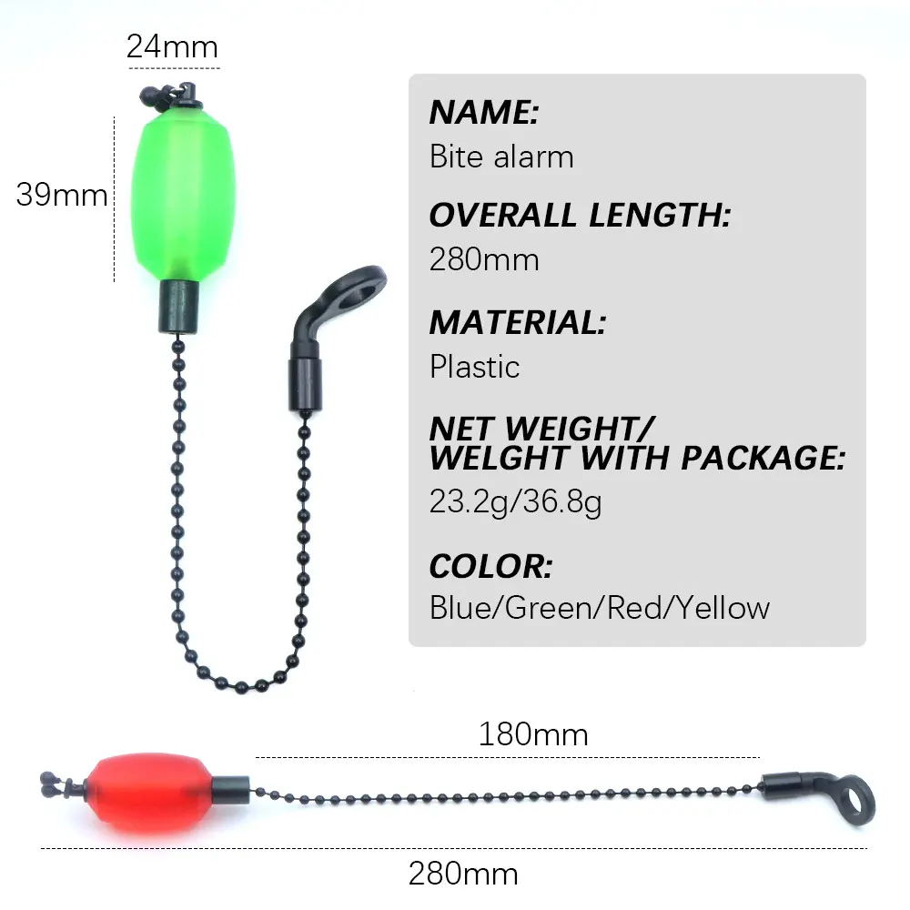 Carp Fishing Swinger Fishing Rod Bobbins Steel Chain Fish Bite Alarm Indicator For Carp Coarse Fishing Accessories Tackle