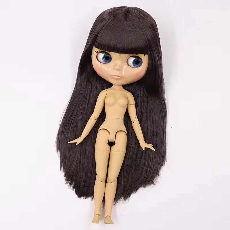 ICY DBS Blyth Doll 30cm Glossy Face Tan & Dark Skin Multiple Hair Styles 19 Joints Body DIY Makeup Festival Gifts Toys for Girls