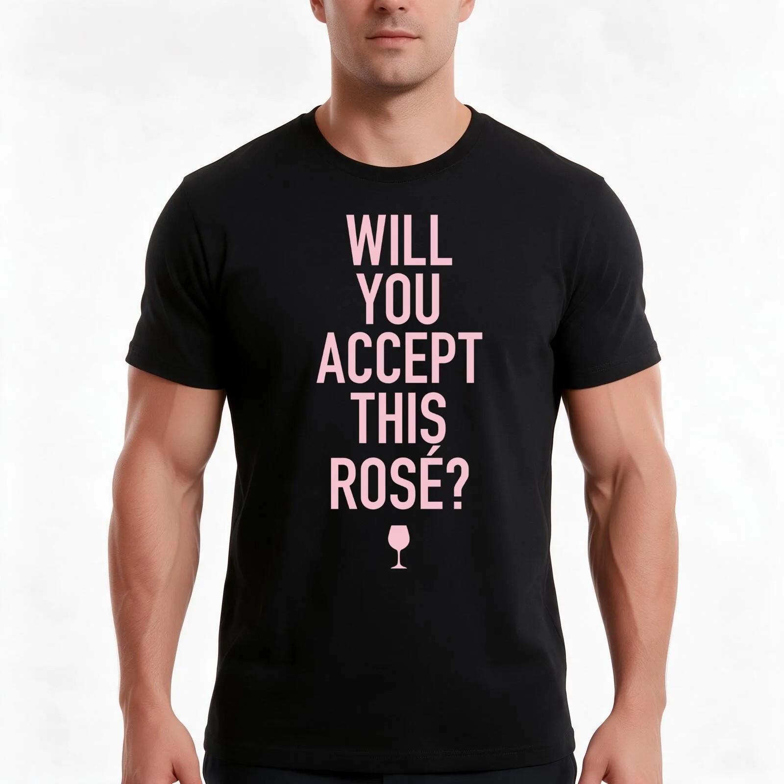 Will You Accept This Rosé? The Bachelor / Bachelorette T-Shirt Summer Casual Cotton Tee Oversized Streetwear Tops 100% Cotton