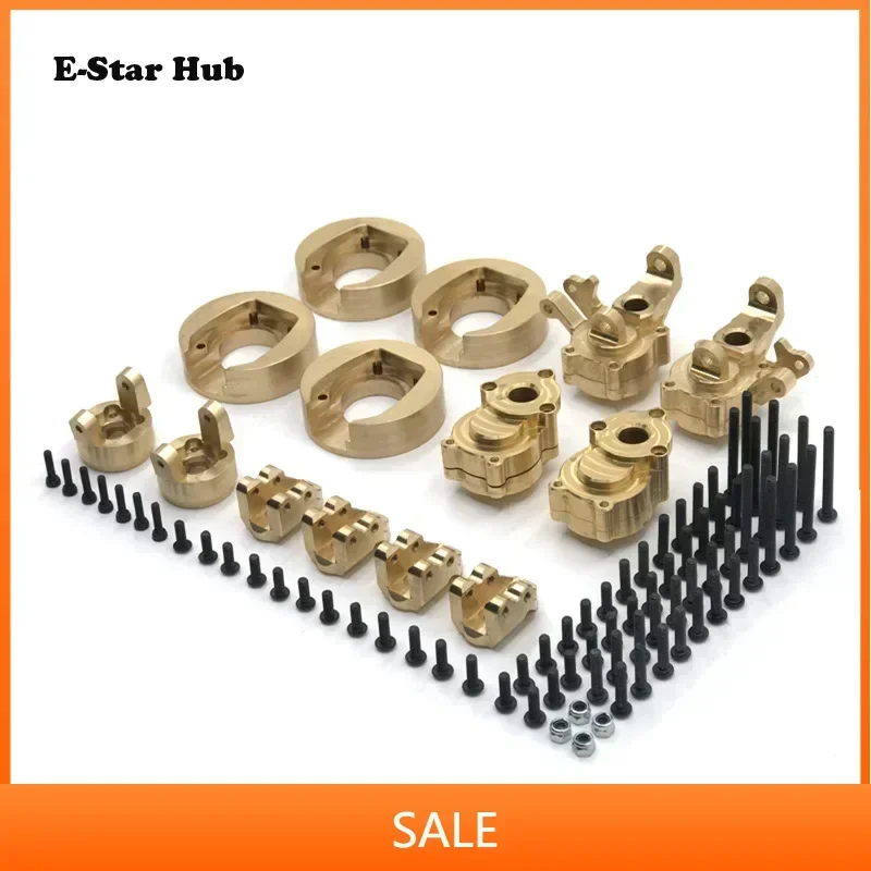 RC Car Upgrade  Modification Brass Counterweight Front and Rear Cups Seat C Axle Tie Rod Fixing Seats for YK4102 4103 4082 6101