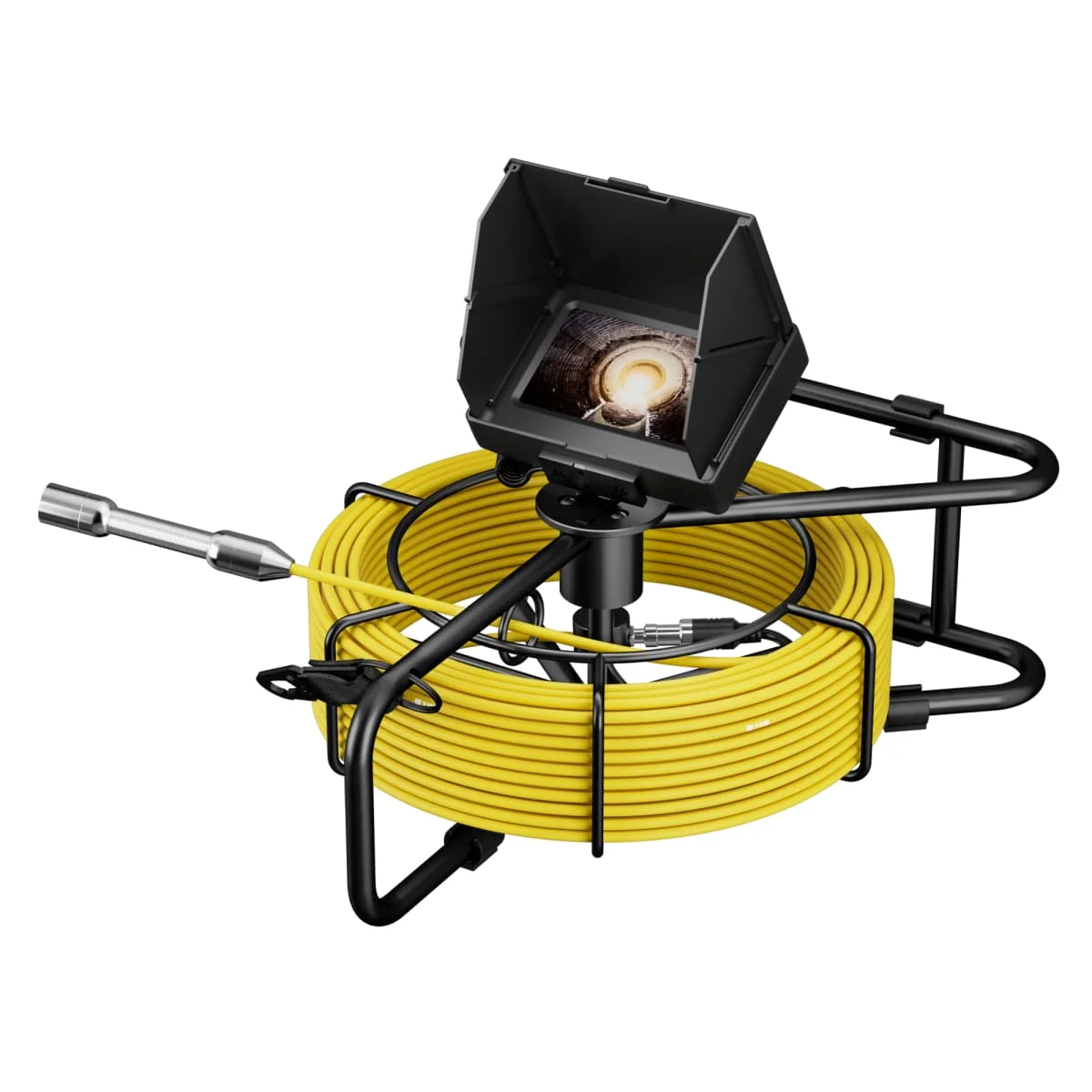 Camera For Sewer Pipe With 4.3inch IPS Color Monitor DVR Sewer Drain Industrial Endoscope IP68 5600MHA Battery