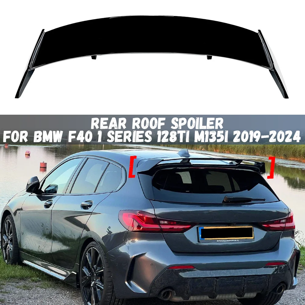 

Поп для BMW F40 серии 1 M135i 128ti 118D M Sport 2019-2024, спойлер на заднюю крышу автомобиля, спойлер на багажник, оконное крыло, сплиттер, хвостовое крыло