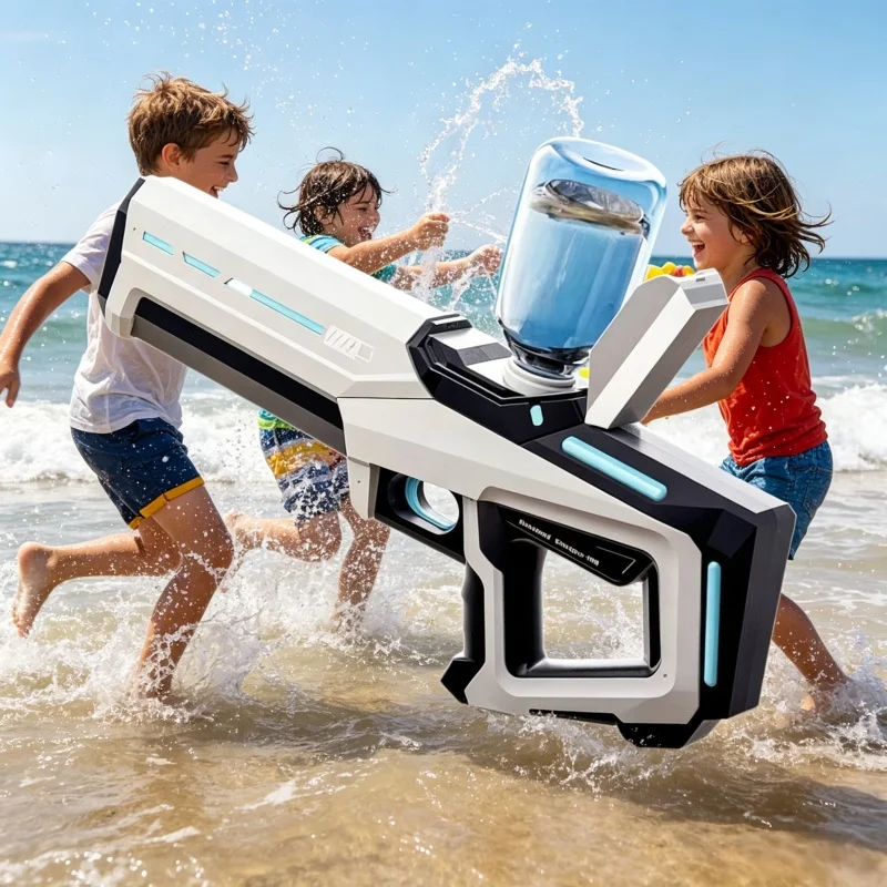 

Electric Water Guns for Adults High Pressure Powerful Automatic Absorb Water Blasters Summer Outdoor Beach Pool Toys for Kids