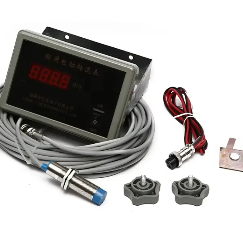 SZGCC Marine Marine Tachometer 0-9999RPM for Testing the Speed of diesel Engine