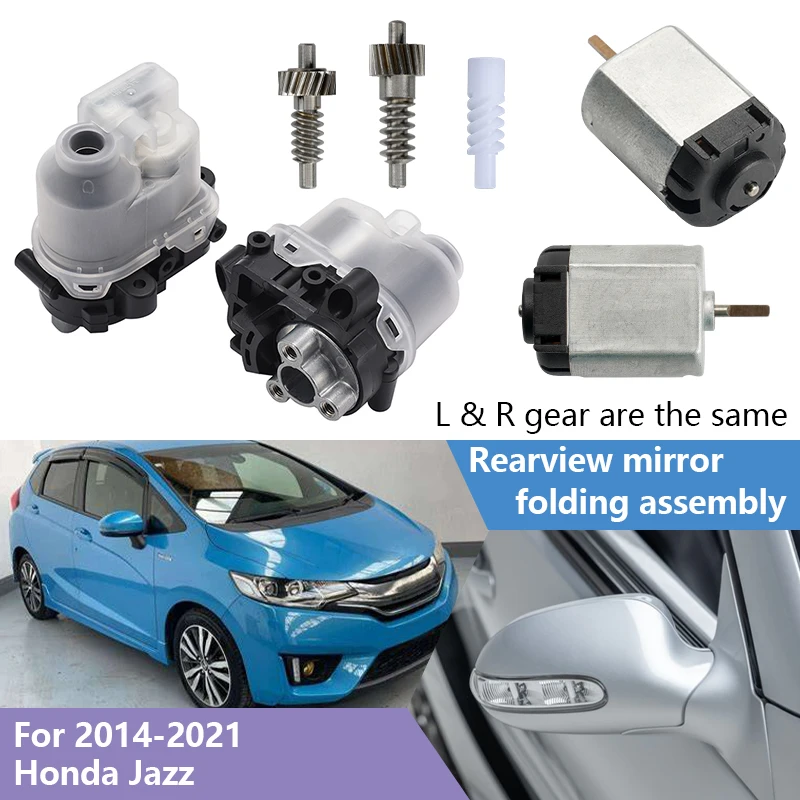 Door Mirror Control Repair Kit Wing Auto Fold Module Built-in Durable Motor Precision Gear Factory for 2014-2021 Honda Jazz MK4