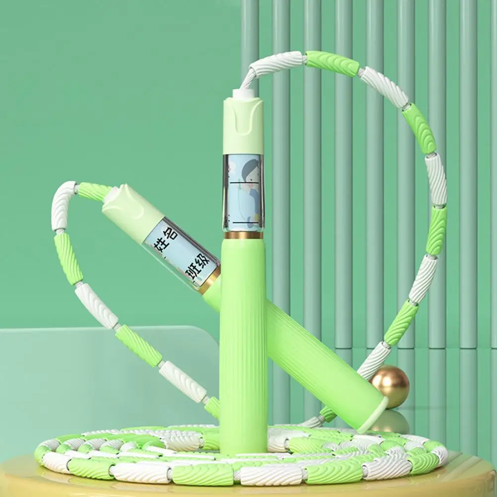 Pain-free Skipping Rope 280cm Kids Skipping Rope with Segmented Soft Beads Adjustable Non-slip Handles Tangle-free for Physical