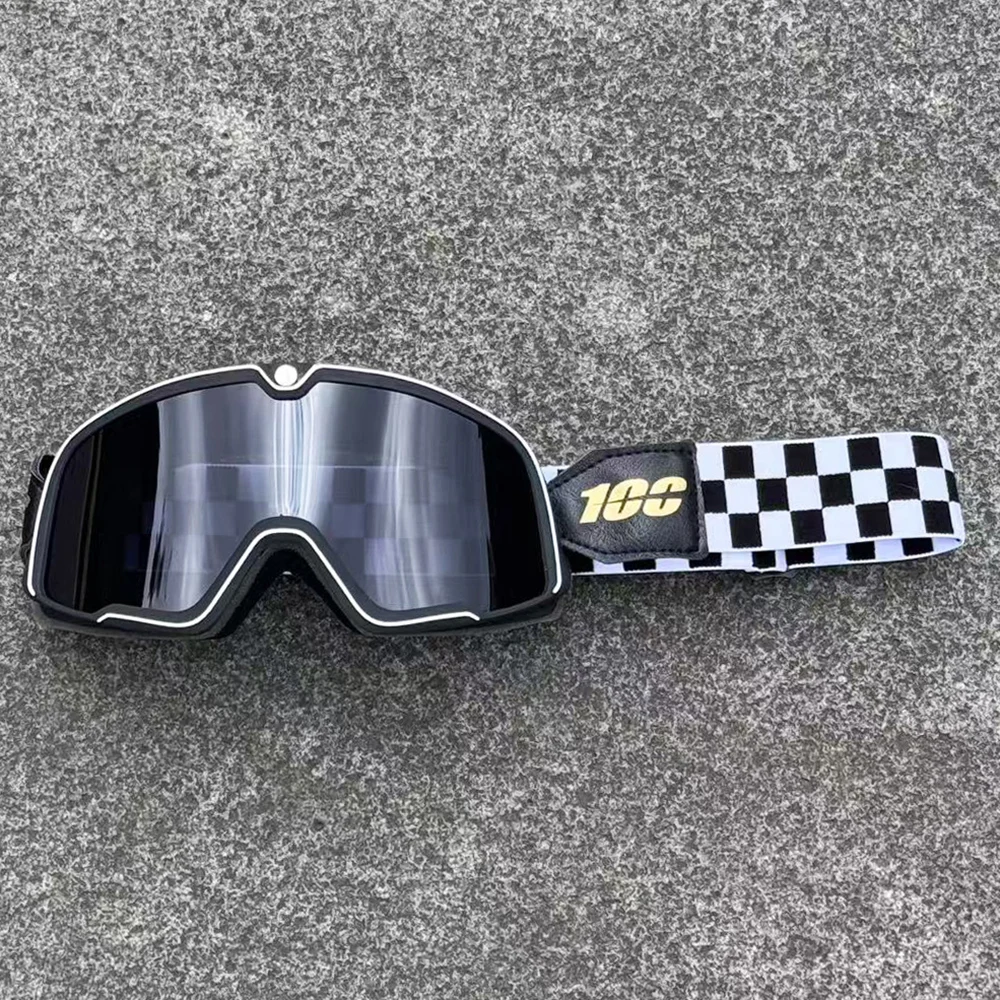 

Retro Motorcycle Goggles Glasses Windproof Motocross Sunglasses Vintage Helmet Glasses Cycling Racing Cafe Racer