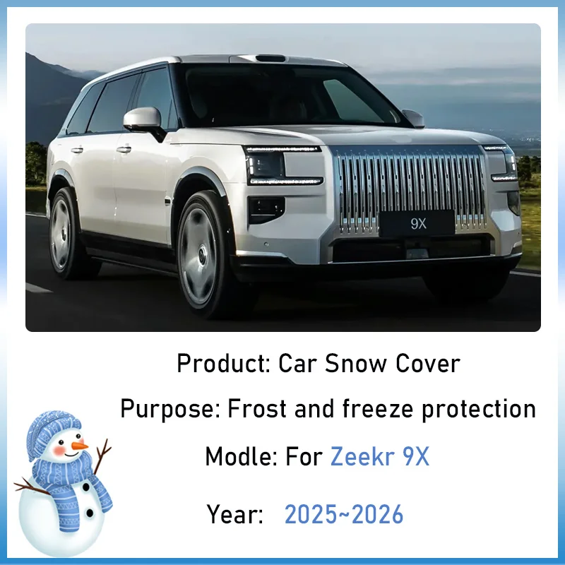 

Car Snow Cover For Zeekr 9X EX1H 2025 2026 Front Windshield Anti-frost Sunshade Rain Shield Protection Auto Tools Accesories