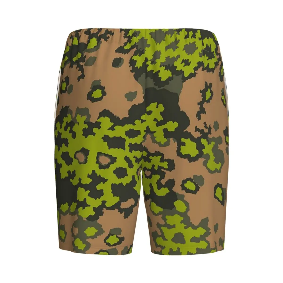 Splintertarn German WW2 Camouflage Army Military Camo Shorts Sleeping Pants Men Pajama Pants Lounge Sleep Sleepwear Bottoms view 2