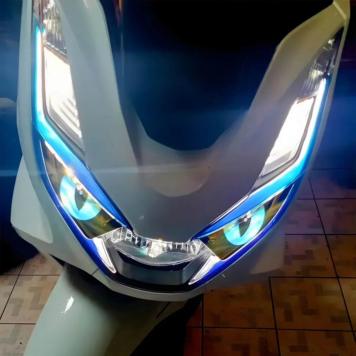 For Honda 2021-2023 PCX160 PCX 160 Motorcycle Headlight Stickers Moto Eyes Tint Decorative Transparent Accessories Decals