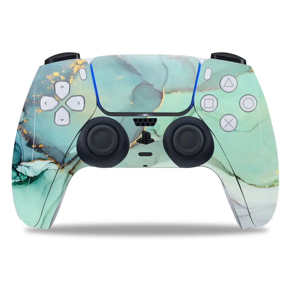 Sticker For PlayStation 5 PS5 Controllers Accessories Protector Skin  Wood grain, stone grain ，Support drawing customization