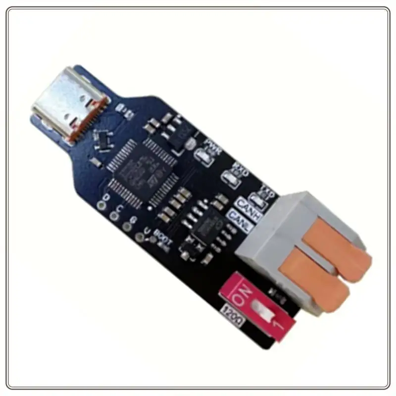 Konverter USBCAN Dapat Diandalkan Transceiver CANABLE USB Ke CAN Debugger Protocol Analyzer Socketcan Kompatibel untuk PCAN, Konversi USBCAN