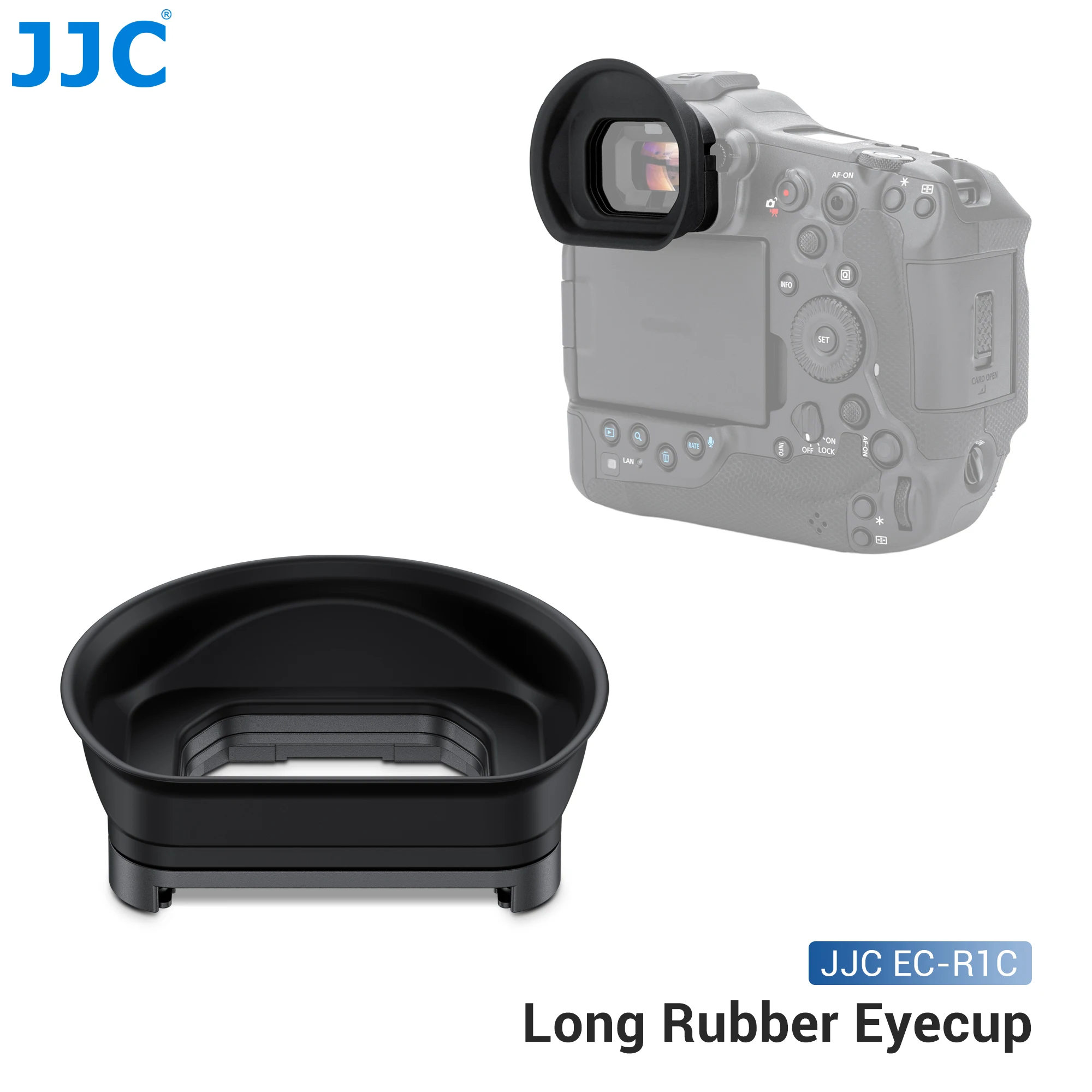 JJC Weiches Silikon-Kamera-Augenmuschel-Okular ersetzt Canon ER-I für Canon EOS R1 Augenmuschel, Augenschutz-Sucher – Detail 7