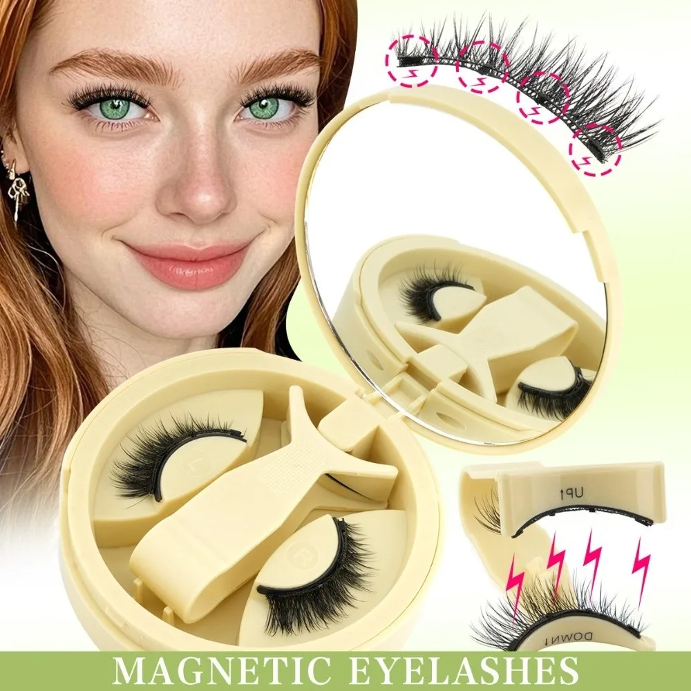 with Magnets Magnetic False Eyelashes 5-12MM Light Weight Fake Eyelashes with Applicator Eye Makeup Easy to Wear