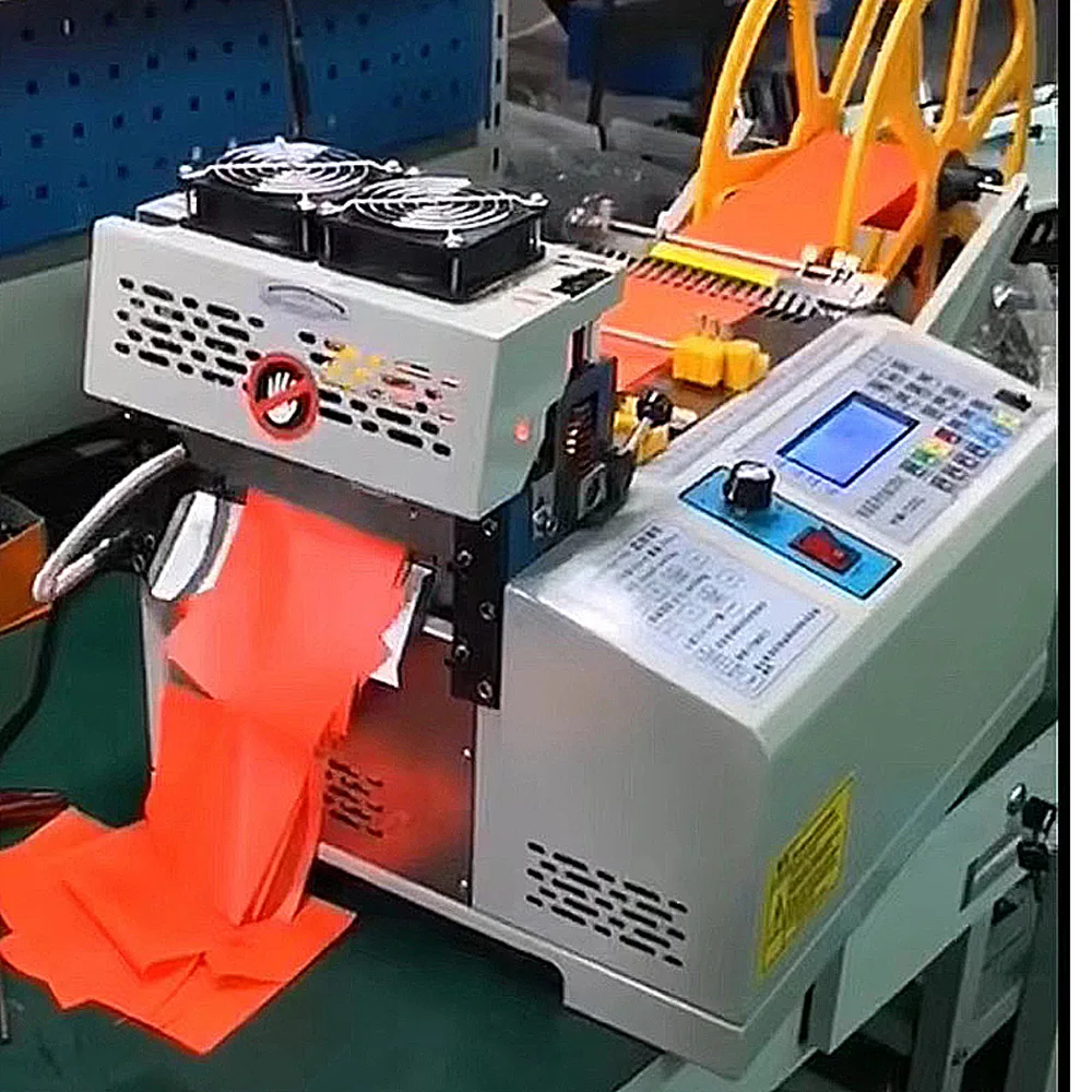 110V / 220V Elastic Tape Cutting Machine 988T 400W Automatic Tape Cutting Machine By Computer Hot and Cold Cutting Machine