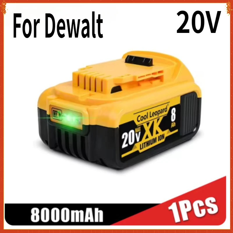 

20V 8000mAh Lithium Replacement Battery for Dewalt DCB184 DCB200 DCB182 DCB180 DCB181 DCB182 DCB201