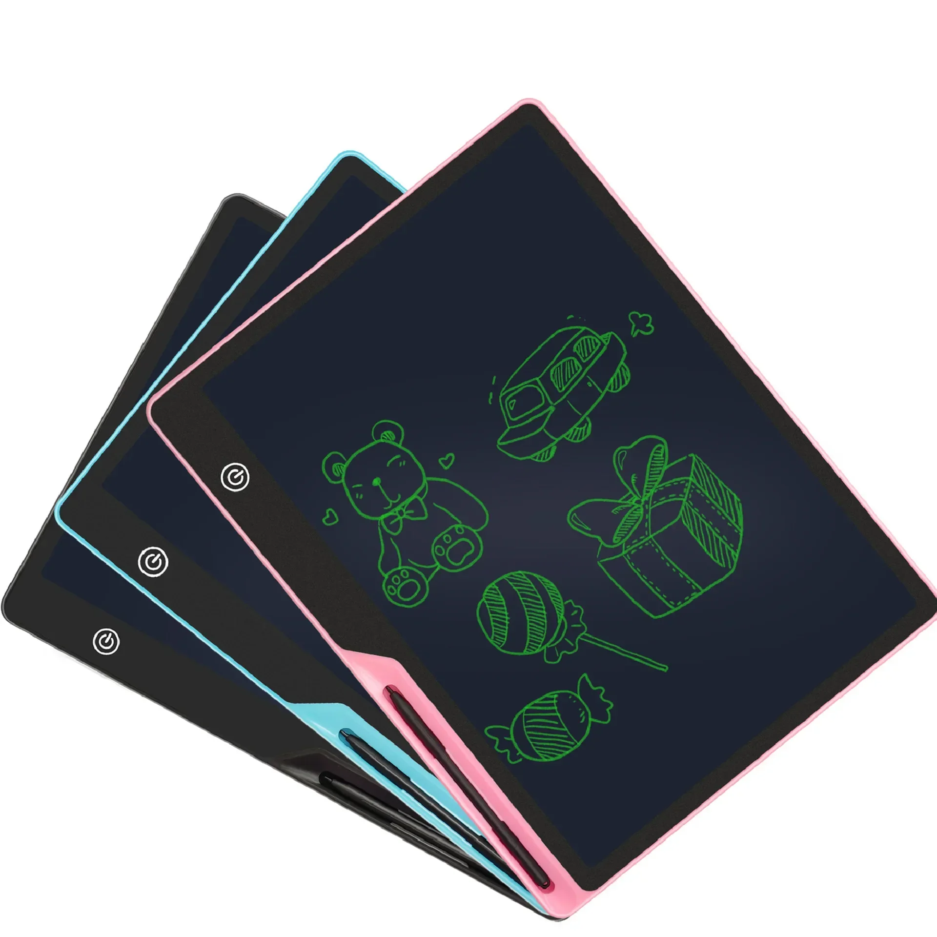 تابلت كتابة LCD قابل لإعادة الشحن مقاس 16 بوصة/41 سم، كتابة الضغط المتكرر بشحن USB، هدية تعليمية لعيد الميلاد والكريسماس