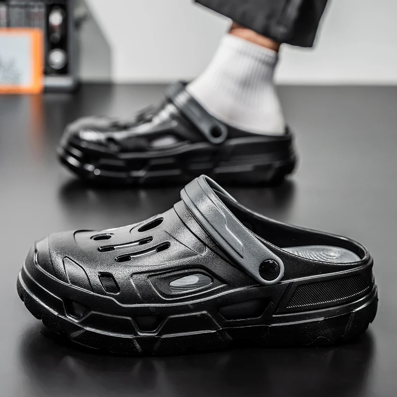 

Outdoor Indoor EVA Sandals Couple Style Soft Anti-slip Sole Cloud Step Feeling Lightweight Trendy Casual Footwear