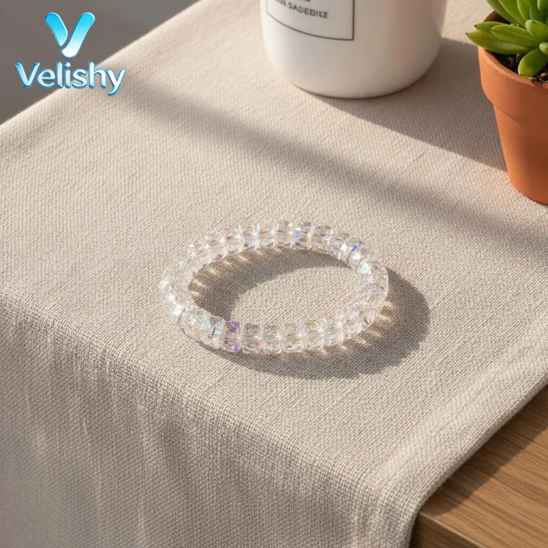 1PC Natural Opal Bracelet Stretchable Elastic Cord Jewelry Helps Maintain Emotional Balance