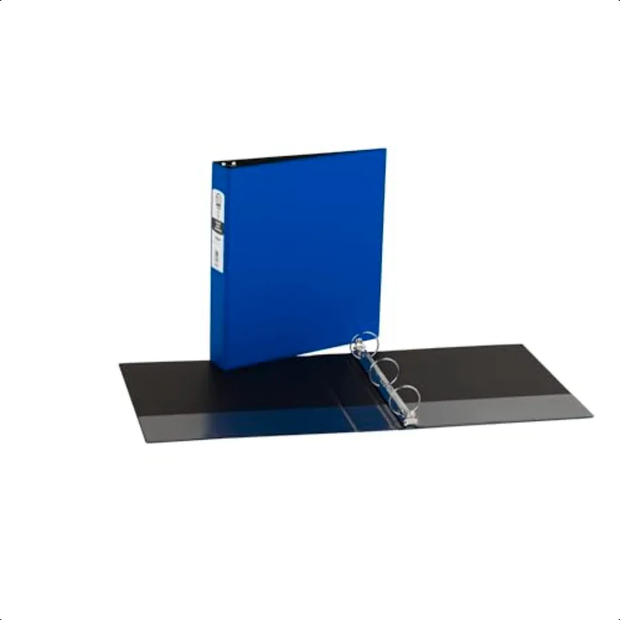 이코노미 3링 바인더 1.5 라운드 링 색상 블랙 퍼시픽 블루 다양함 1 바인더 (11778)