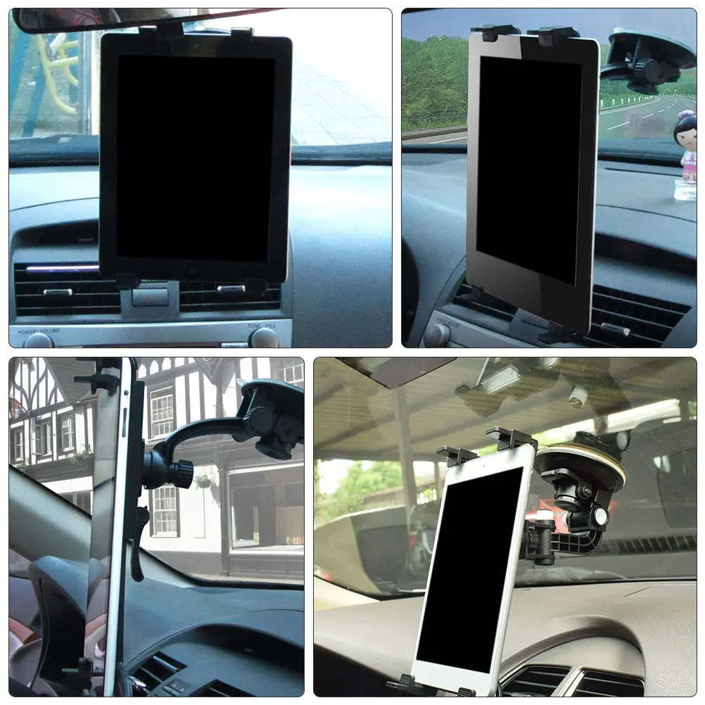 Car Tablet Pc Bracket Multi-Functional Navigator Holder 360 Rotation Car Laptop Rack Computer Navigation Rack Tablet Pc Bracket