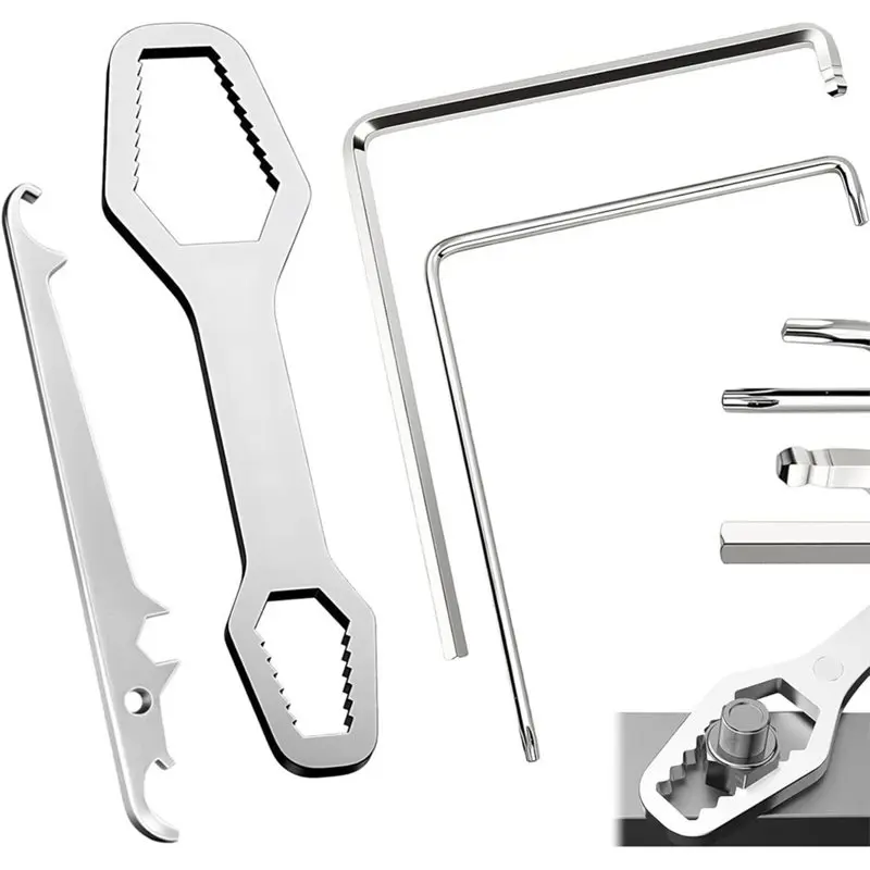 AB42-4-Piece Window Adjustment Tool Set, Includes A Torx T15 Tool,Hex Key,Multi-Function Key,For Window And Door Maintenance.