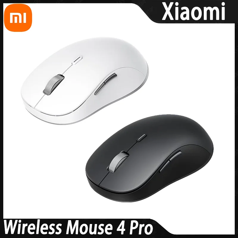 Xiaomi Wireless Mouse 4 Pro 2.4G Wireless Bluetooth Mouse electromagnetic scroll wheel silent for office fit laptop desktop