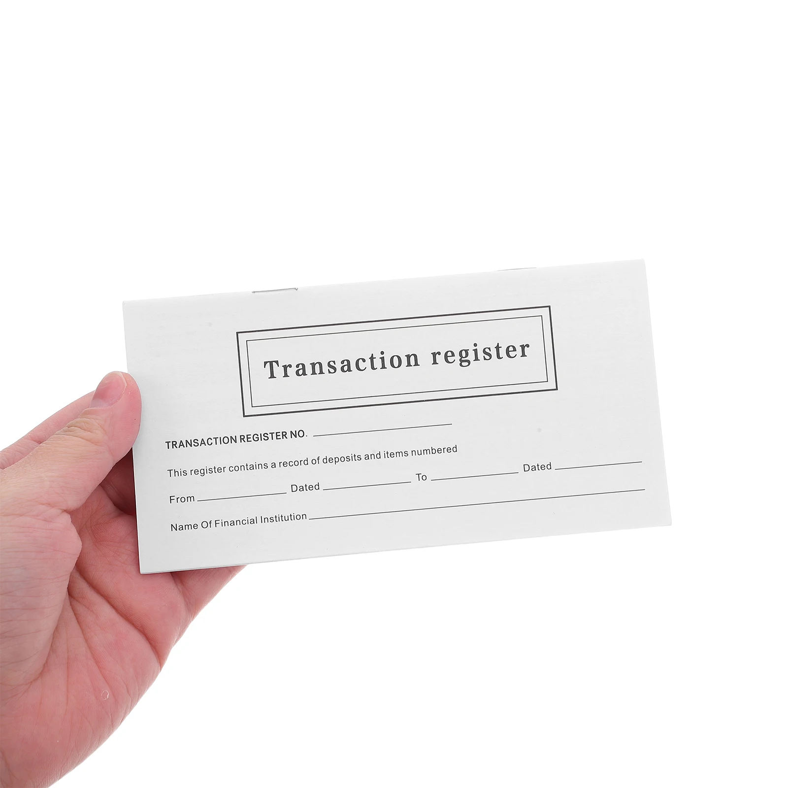 

20Packs Personal Checkbook Registers Blank Transaction Ledger Books for Tracking Deposits Withdrawals Small Business Finance