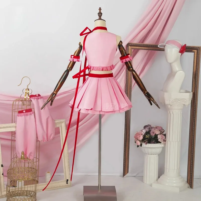 Guardian Chara! Hinamori Amu Red Heart Battle Suit Official Cosplay Costume  Lovely Battle Uniforms Role Play Clothing Full Set