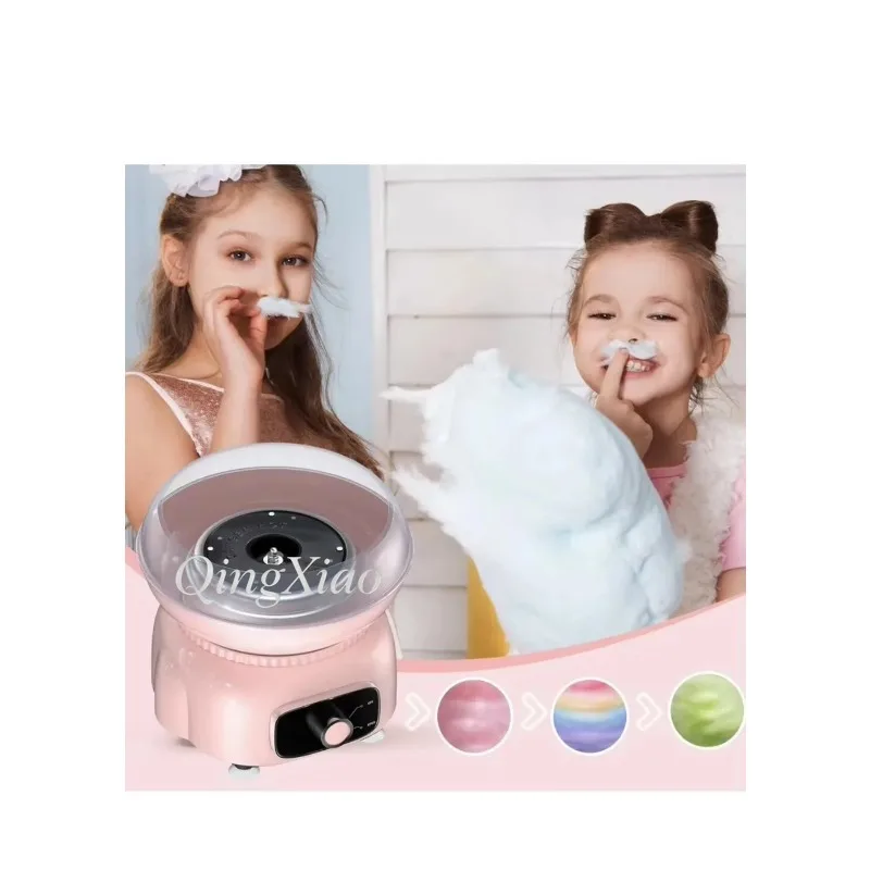 New Custom‑Made Mini Cotton Candy Maker Kit High‑Efficiency Electric Heating Portable Children's Cotton Candy Machine