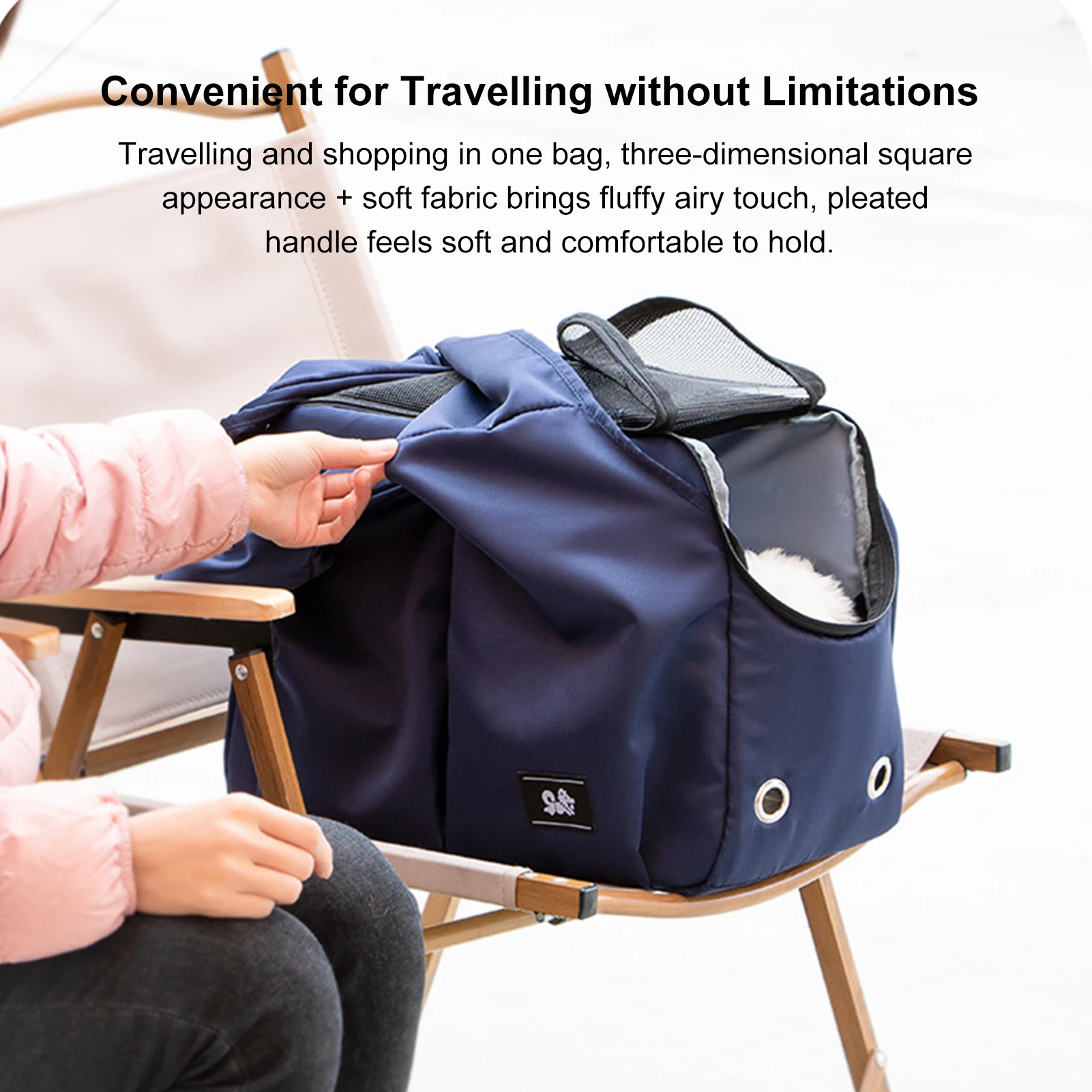 Portable Cat Bag Breathable Pet Bag Outing Shoulder Bag Winter Warm Pet Carrier Comfortable Ventilation for Small Dogs and Cats