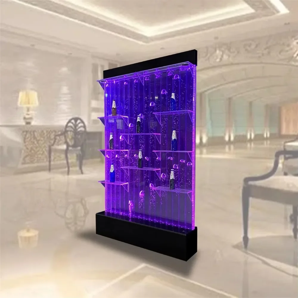 

2023 Hot Sale Nightclub led dancing bubble wall wine cabinet nightclub furniture for sale