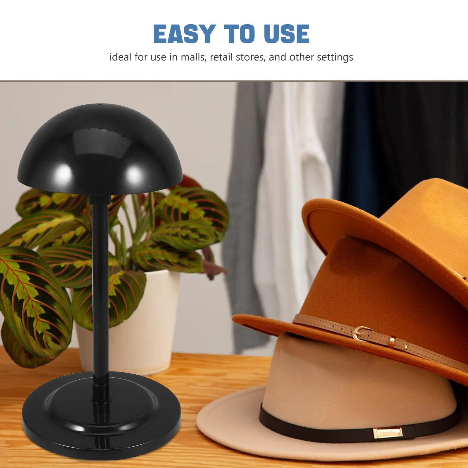 Desktop Hat and Display Stand Telescopic Design Freestanding Rack for Shopping Mall Vendor Product Showcase