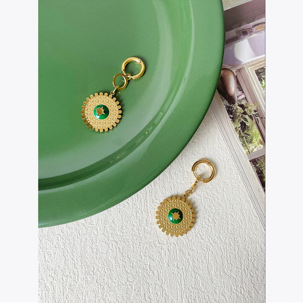 

ENFASHION Fashion Sun Flower Earring Stainless Steel Gold Color Drop Earrings Pendientes Mujer Fashion Jewelry Party E221362