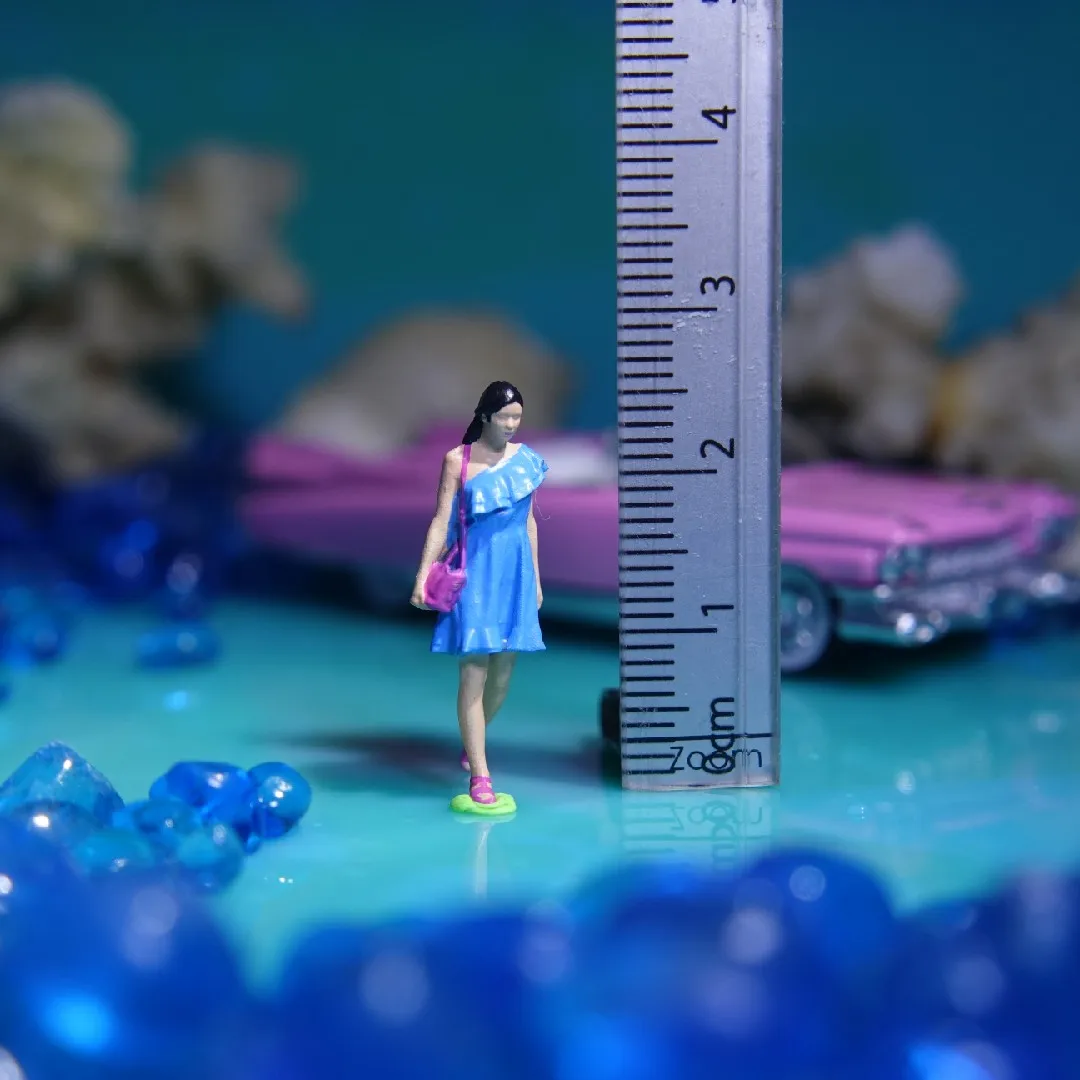 1/64 scale beauty, little person, bonsai, succulent rockery, miniature landscape shooting props, decorative ornaments
