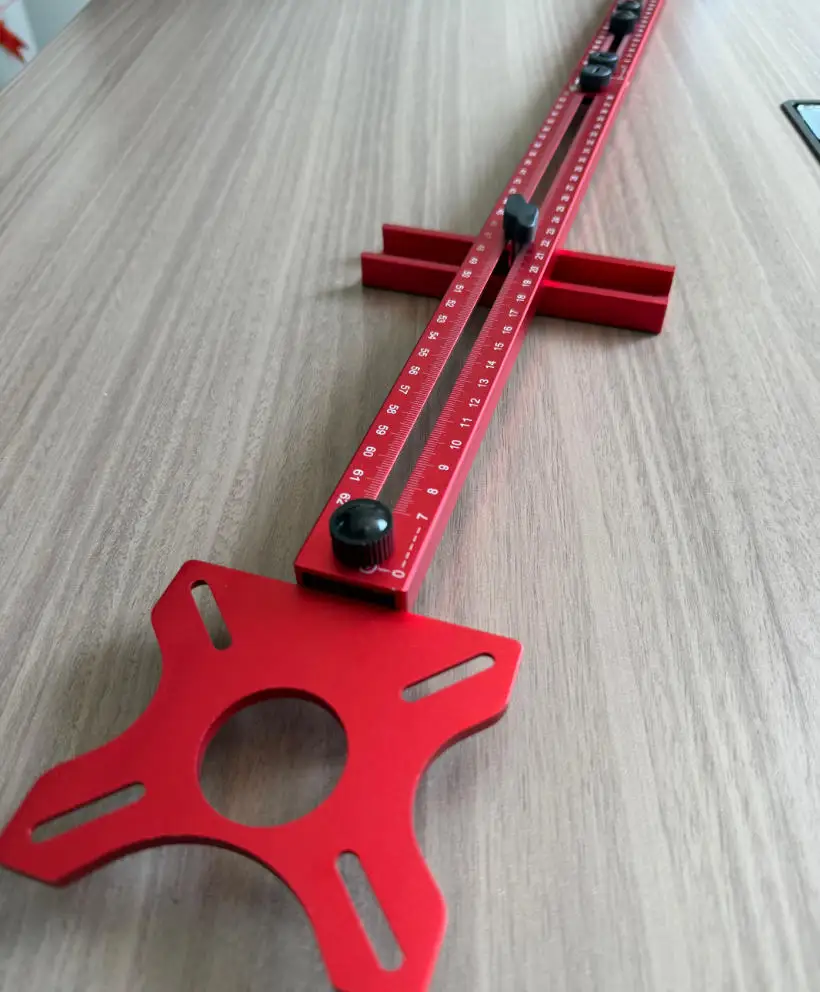 3 in 1 Router Milling Groove Bracket Woodworking Cutting and Milling Circular Auxiliary Tool Aluminum Router Circle Cutting Jig
