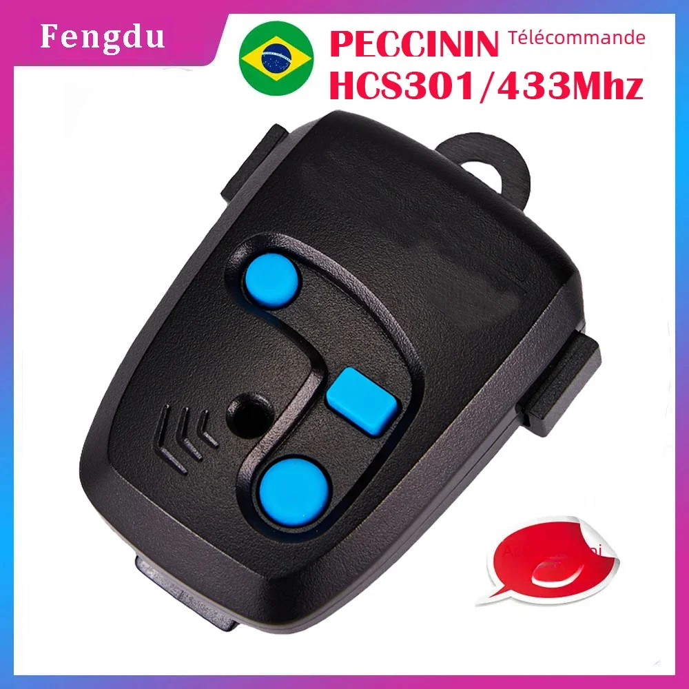 Télécommande pour portails 433 mhz PECCININ Commande de porte de garage Commande de porte Code roula