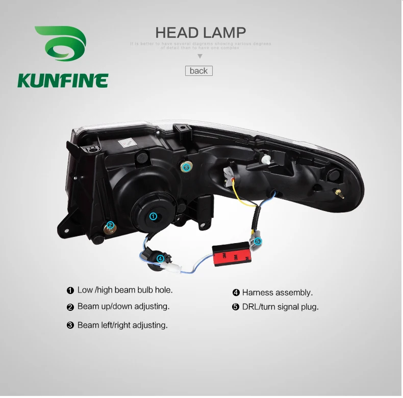Car Styling Car Headlight Assembly For Toyota FJ CRUISER 2007-UP LED Head Lamp Car Tuning Light Parts Plug And Play