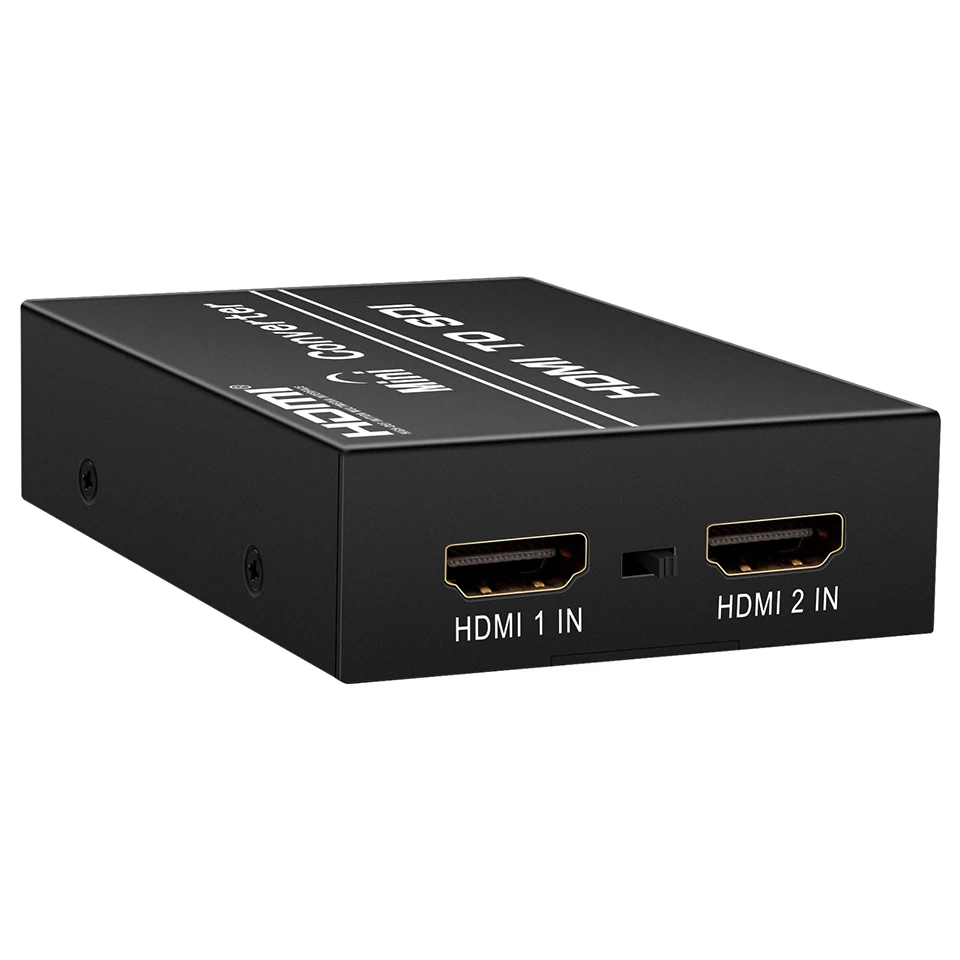 HDMI to SDI Converter, Converter Two HDMI in Two SDI Output (with Power Supply Adapter) for Camera CCTV