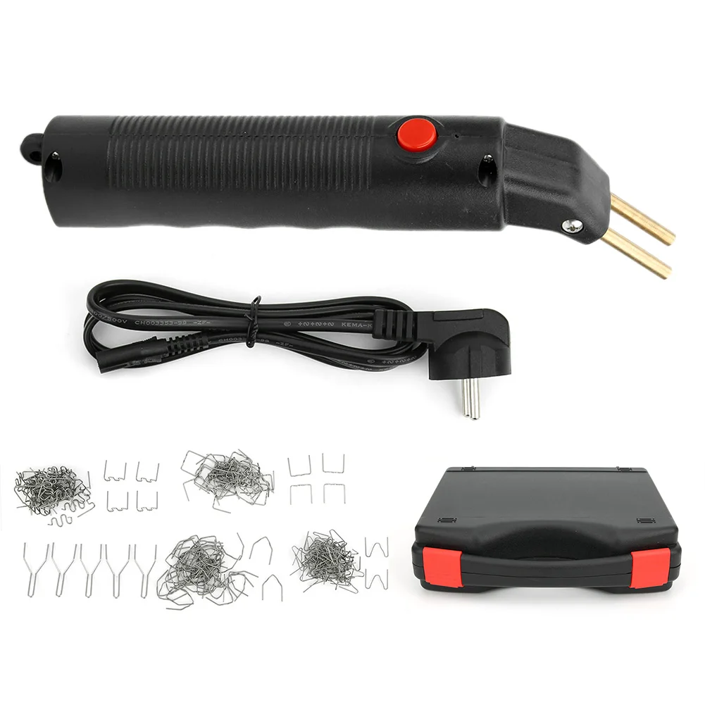 

EVE‑01 Hot Stapler Car Bumper Fender Fairing Welder Gun Plastic Repair Kit EU Plug 110‑250V