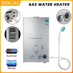 Propane Gas Tankless Hot Water Heater 8/10/12/16/18L LPG/Nature Gas Domestic Instant Tankless Propane Tankless Gas Water Heater