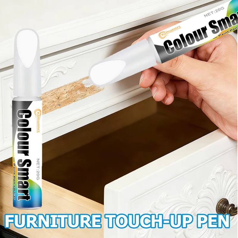 New White touch-up paint: smooth ink flow; perfect for painting and art projects, great for cars, cupboard doors, handles, table