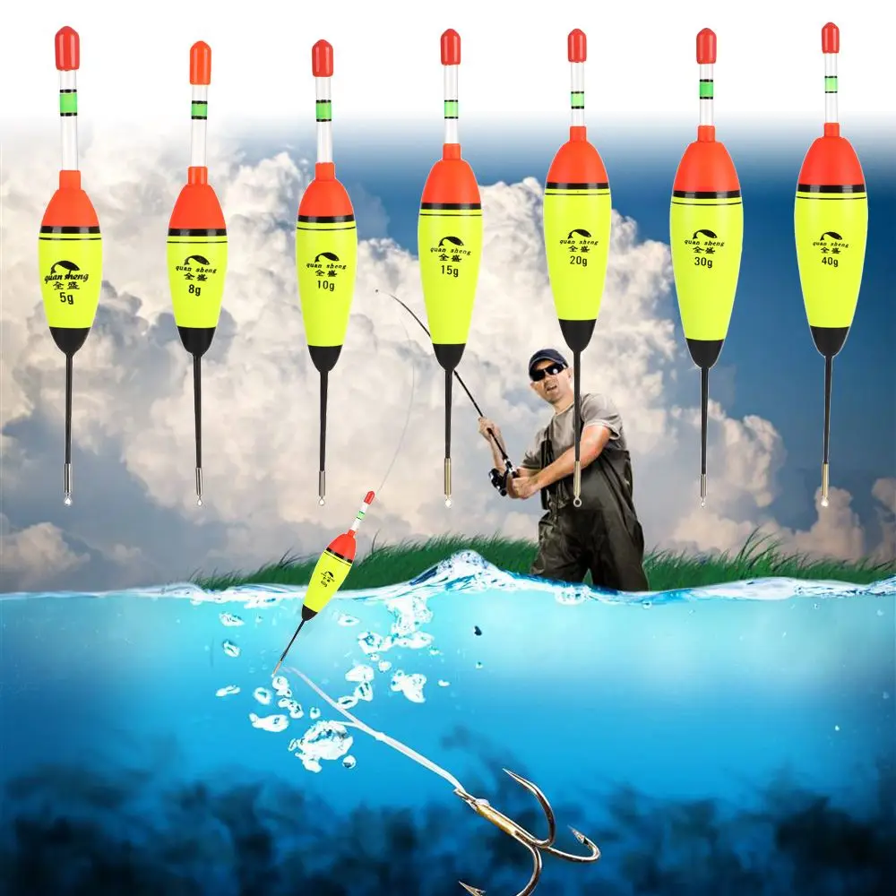 5g 8g 10g 15g 20g 30g 40g EVA Luminous Fishing Float Long Vertical Night Lighting Fishing Floats Bobber