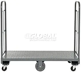 Steel Deck Narrow Aisle High End U-Boat Platform Truck 60 X 24 1500 Lb. Capacity