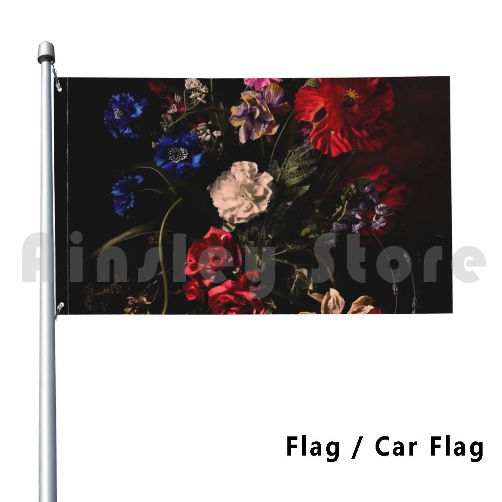 Rikard Osterlund's Flowers ( Atrophy Of Logic ) Outdoor Decor Flag Car Flag Dutch Master Flowers Memento Mori Vanitas