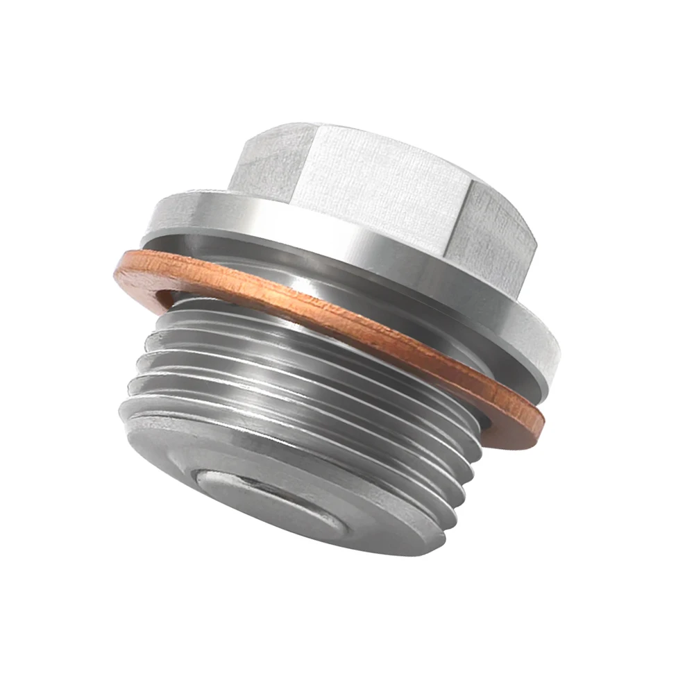 10PCS Car Stainless Steel Oil Pan Screws M22*1.5 Threads Oil Drain Plug, Oil Pan Suction Screws