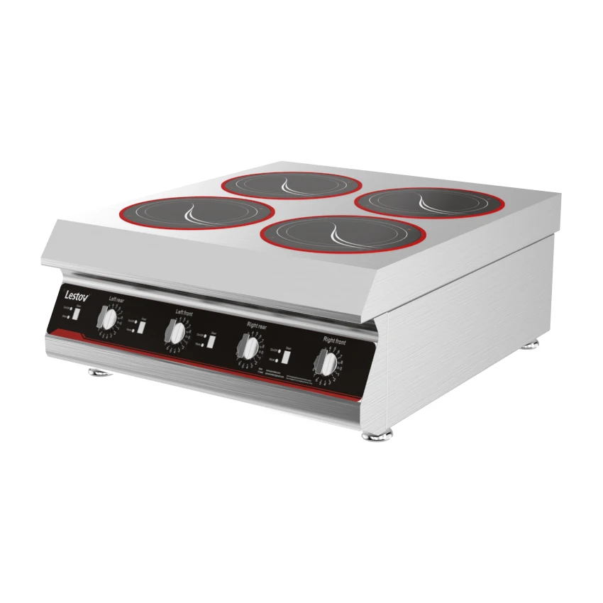 3500W Countertop Commercial Induction Stove 4 Burner Electric Stove Top For Restaurant