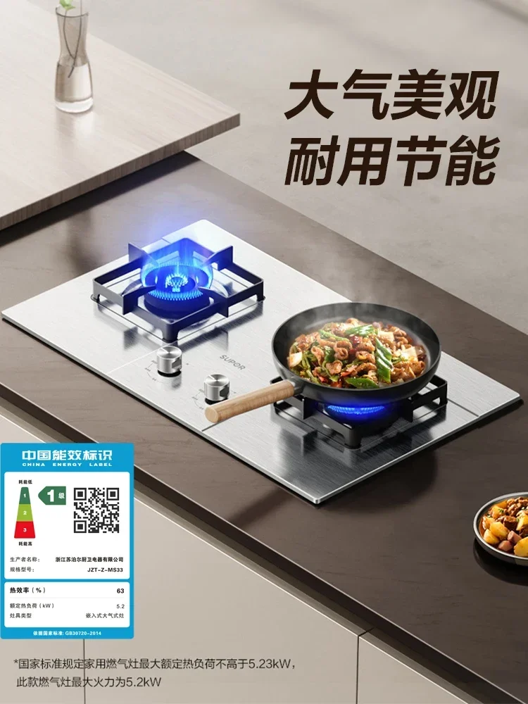 Fashionable and Efficient Gas Stove with Double Burner for Natural Gas and LPG